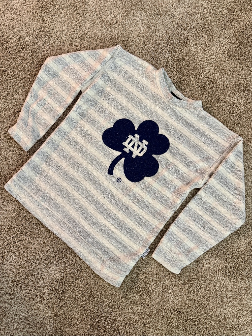 EUC Vintage Woolly Threads Notre Dame Sweater/Sweatshirt, Size Medium